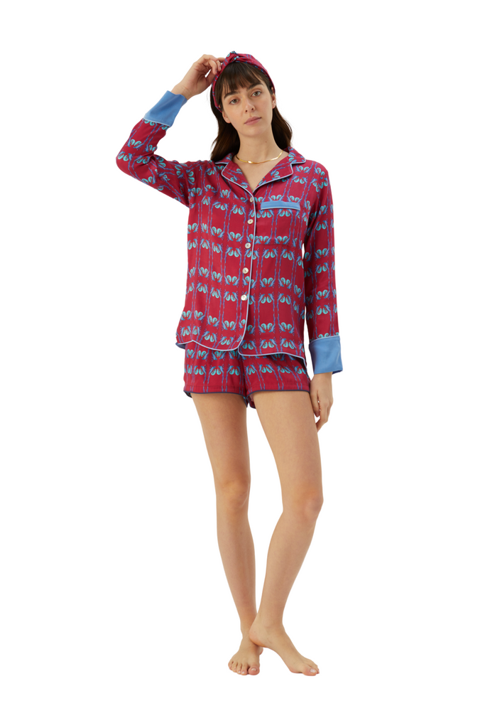 Lucky Brand Women' Pajama Set - Short Sleeve Palestine